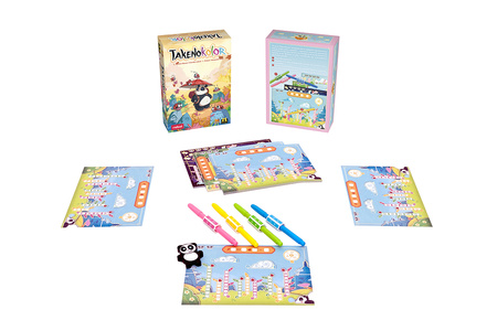 Takenokolor gra planszowa kolorowanie ogrodu RODZINNA flamastry panda 8+