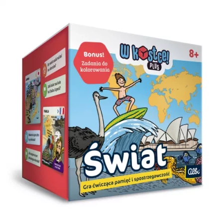 OUTLET W kostce! PLUS - Świat Gra planszowa edukacyjna