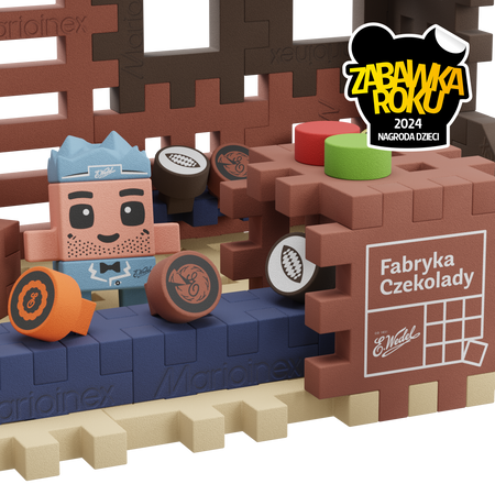 MARIOINEX FABBRYKA CZEKOLADY WEDEL WAFFLE WEDLA klocki wafle konstrukcyjne