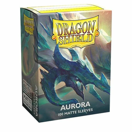 Koszulki PREMIUM na karty talię Pokemon MtG Magic MATOWE Dragon Shield Sleeves protektory Aurora (100 sztuk)