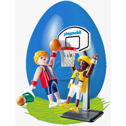 Playmobil SKARBONKA JAJKO DLA DZIECI +KOSZYKARZE 9210 figurki koszykówka