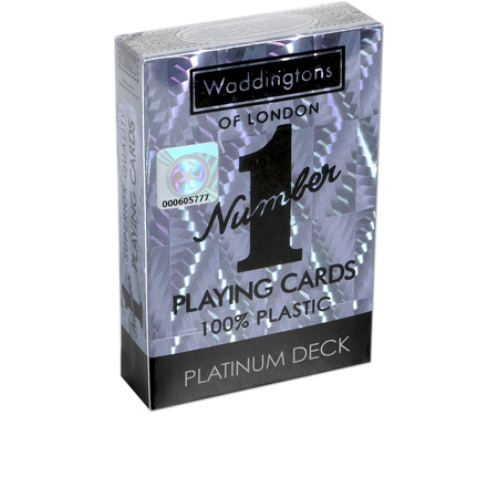 Waddingtons Platinum 55 KART DO GRY POKER TYSIĄC OCZKO BRYDŻ KARTY PREMIUM