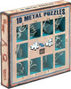 20 ŁAMIGŁÓWEK METALOWYCH czerwony + niebieski zestaw Puzzles