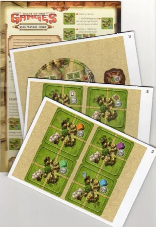 GANGES ROZSZERZENIE WIOSKA MANGO gra planszowa KAFELKI DODATEK