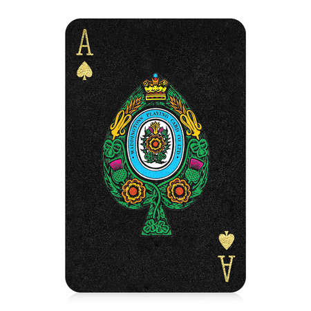 Waddingtons Black Gold 55 KART DO GRY POKER TYSIĄC OCZKO BRYDŻ KARTY HOLO