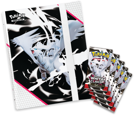 Pokemon TCG Binder Collection White Flare album 5x booster ORYGINALNE KARTY