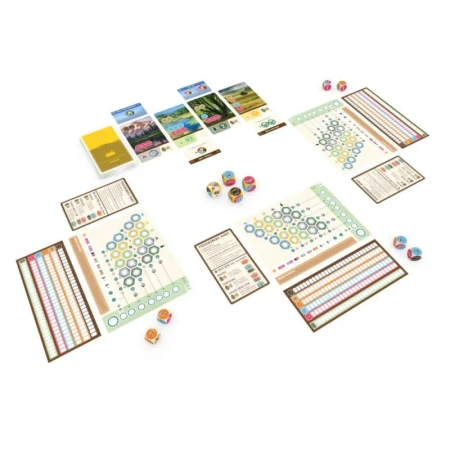 Kaskadia Wzgórza gra planszowa karty kafelki WYKREŚLANKA preria RODZINNA