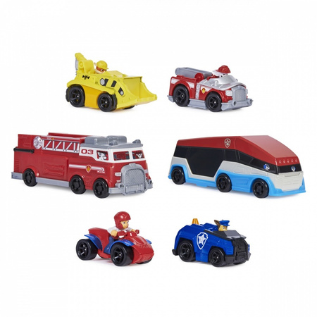 Psi Patrol ZESTAW PREZENTOWY 6x auto patrolowiec samochód pojazd TRUE METAL