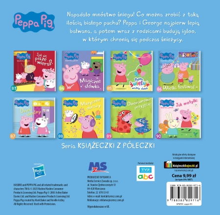 ŚWINKA PEPPA RODZINNE ZABAWY książka dla dzieci książeczka 24 strony NOWA