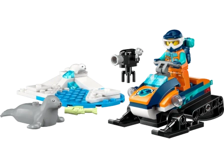 OUTLET LEGO City 60376 Skuter śnieżny pojazd kamera klocki +3x figurka ludzik foki