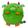 PIĘKNY ŚPIWÓR ZIELONY SMOK DLA DZIECKA PODUSZKA KOŁDRA śpiworek smoczek 137cm HAPPY NAPPERS