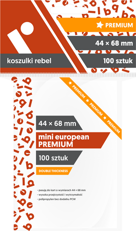 Koszulki Rebel 44x68 Mini European Premium 100 SZT