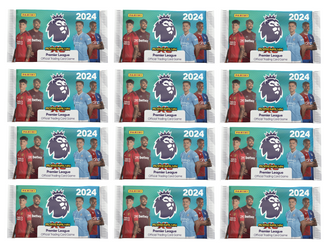 12x PANINI KARTY PIŁKARSKIE Saszetka Premier League 2024 Adrenalyn ORYGINALNE
