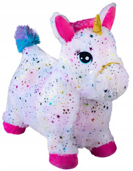 SKOCZEK JEDNOROŻEC DO SKAKANIA DMUCHANY KONIK ZABAWKA DLA DZIECI Z POMPKĄ