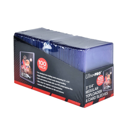 OUTLET TOPLOADER Regular 3x4 100 sztuk +koszulki Ultra Pro