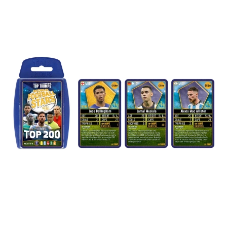 KARTY PIŁKARSIE STARTER KIT Top Trumps światowe gwiazdy futbolu ANGIELSKIE