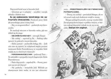 MINECRAFT SAGA STONESWORD Koniec świata książka POWIEŚĆ OFICJALNA PRZYGODA