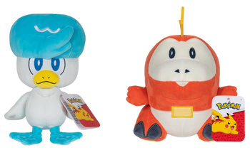 2x ORYGINALNA MASKOTKA POKEMON pluszowy Quaxly Fuecoco pluszak DUŻY 20cm