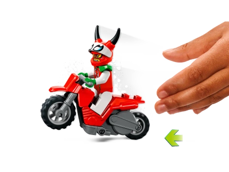 2w1 LEGO City Motocykl kaskaderski figurka pojazd figurki motor klocki