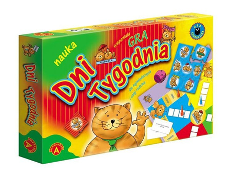 DNI TYGODNIA EDUKACYJNA GRA PLANSZOWA DLA DZIECI NAUKA I ZABAWA PRZEDSZKOLE