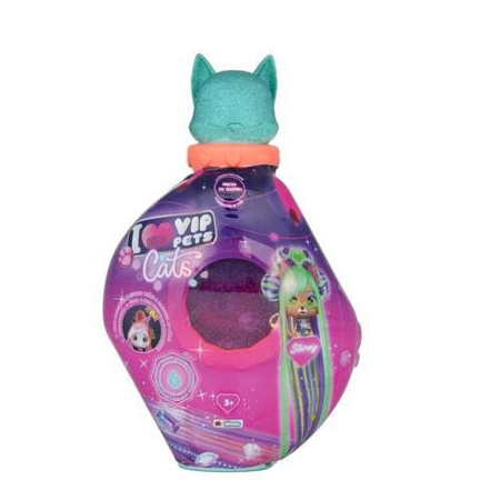 OUTLET I LOVE VIP PETS CATS kotek z włosami niespodzianka kot do stylizacji ŚWIECI STORMY