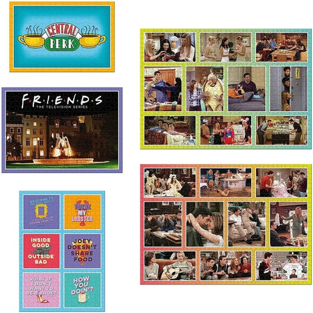 OUTLET Puzzle 5w1 Przyjaciele FRIENDS 5 układanek puzle 3160 elementów serial