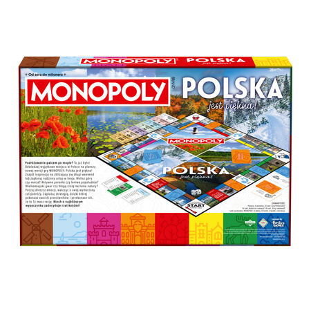 MONOPOLY POLSKA JEST PIĘKNA EDYCJA monopol classic standard gra planszowa