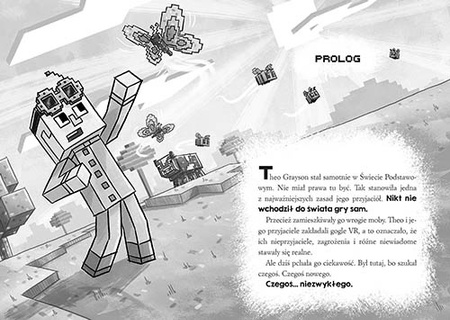4w1 MINECRAFT SAGA STONESWORD książka POWIEŚĆ OFICJALNA PRZYGODA + NAKLEJKI