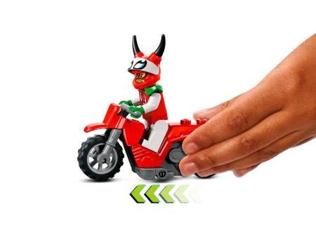 2w1 LEGO City Motocykl kaskaderski figurka pojazd figurki motor klocki