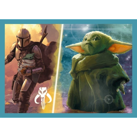 OUTLET PUZZLE 4w1 Mandalorian Star Wars 34397 Trefl