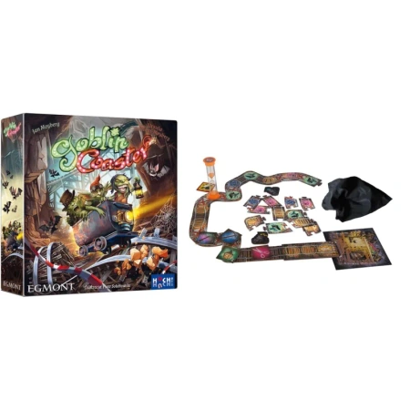 Goblin Coaster gra planszowa KOOPERACYJNA fantasy gobliny współpraca 8+