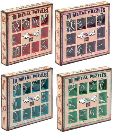 40w1: 40 ŁAMIGŁÓWEK METALOWYCH Puzzles 4 PUDEŁKA