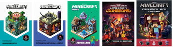 5w1 MINECRAFT OFICJALNY PODRĘCZNIK + NAKLEJKI książka dla fanów graczy