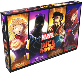 4w1 DICE THRONE MARVEL gra planszowa Captain Marvel Pantera Strange Wdowa BIG BOX