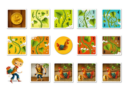 Jaś i magiczna fasola rodzinna gra planszowa dla dzieci piękne bajki