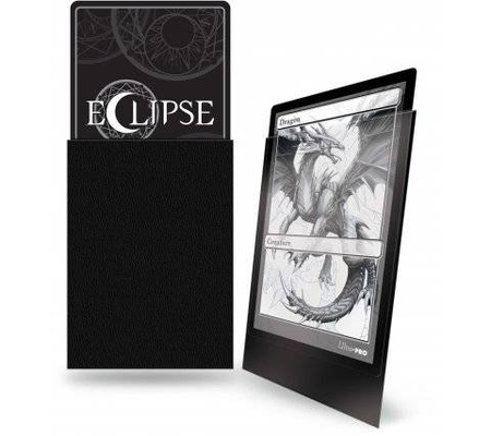 Protektory PREMIUM ECLIPSE koszulki na karty MtG Magic Pokemon Czarne 100