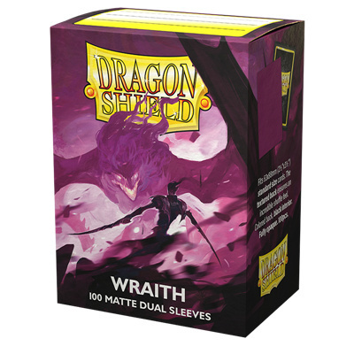 Koszulki PREMIUM na karty talię Pokemon MtG Magic Dual MATTE Dragon Shield Sleeves protektory Wraith (100 sztuk)
