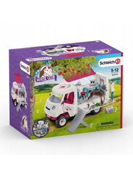 Schleich 42370 Mobilna lecznica dla zwierząt weterynarz zestaw auto koń