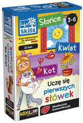 Uczę sie pierwszych słówek LISCIANI gra PLANSZOWA edukacyjna 20 kart DUŻE