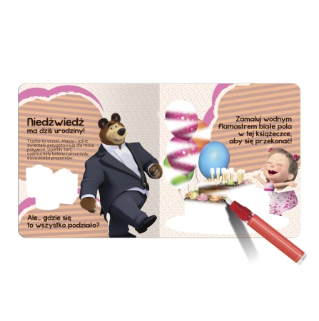 OUTLET MASZA I WODNE CZARY MARY WODNA KOLOROWANKA +MAZAK książka książeczka dzieci