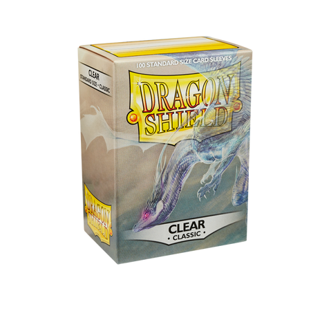 OUTLET Koszulki PREMIUM na karty talię Pokemon MtG Magic Classic Dragon Shield Sleeves protektory Przezroczyste (100 sztuk)