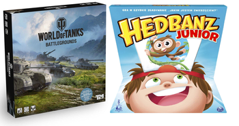 WORLD OF TANKS i HEDBANZ JUNIOR gra planszowa Battlegrounds czołgi