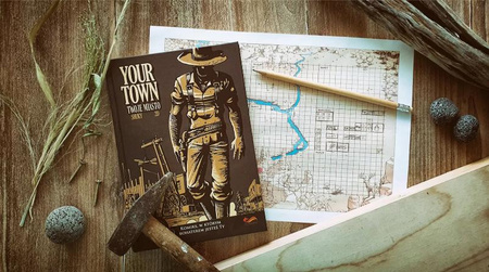 YOUR TOWN Twoje miasto komiks książka gra planszowa paragrafowa ED. POLSKA
