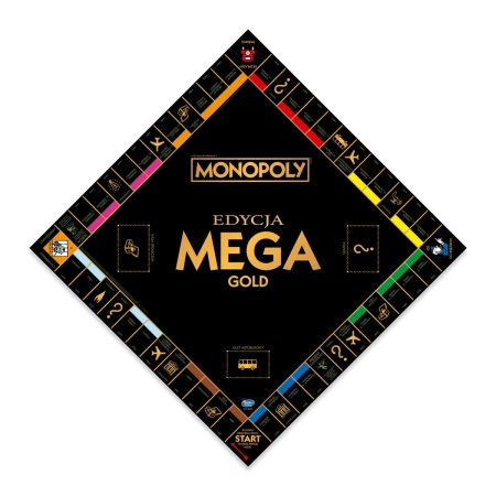 Monopoly MEGA GOLD WIELKA POLSKA EDYCJA gra planszowa złota EKSKLUZYWNA