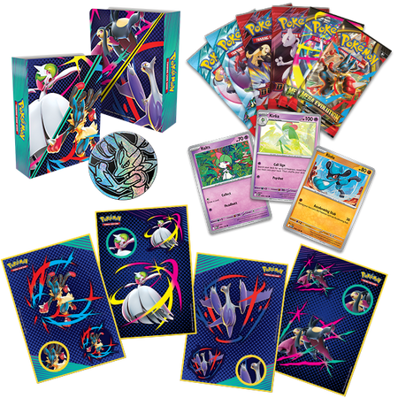 Pokemon Collector Chest Skrzynia Kolekcjonerska 6 boosterów album (boostery Destined Rivals Journey Together Mega Evolution) 2025
