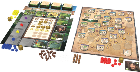 GLEN MORE II KRONIKI gra planszowa STRATEGICZNA WIELKA W TYM 8 ROZSZERZEŃ