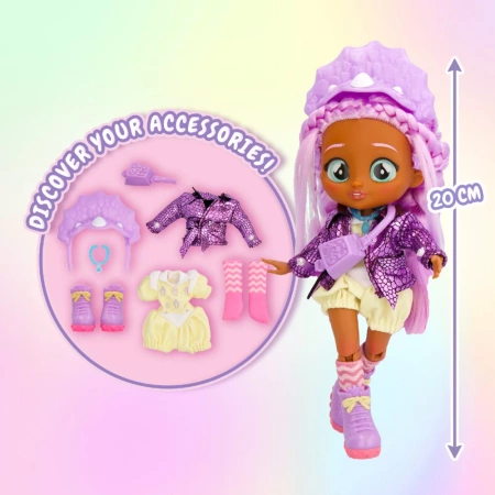 Phoebe Fashion Doll lalka Cry Babies +akcesoria ubranka dla lalek DUŻA 20cm
