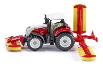 SIKU 1672 Traktor Steyr z kosiarką ciągnik model