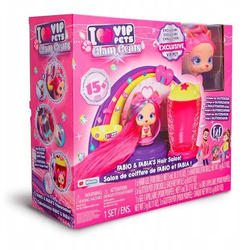 VIP PETS GLAM ZESTAW SALON FRYZJERSKI +15 AKCESORIÓW +LALKA PIES PIESEK
