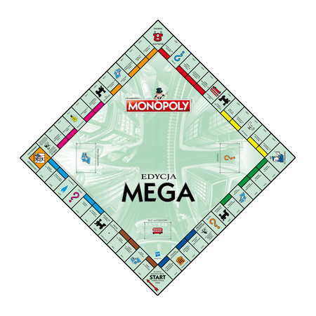 Monopoly MEGA gra planszowa dla przedszkól seniorów WIELKA POLSKA EDYCJA